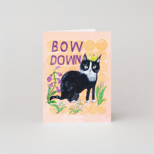 Studio Boketto - Bow Down cat card | Scout & Co