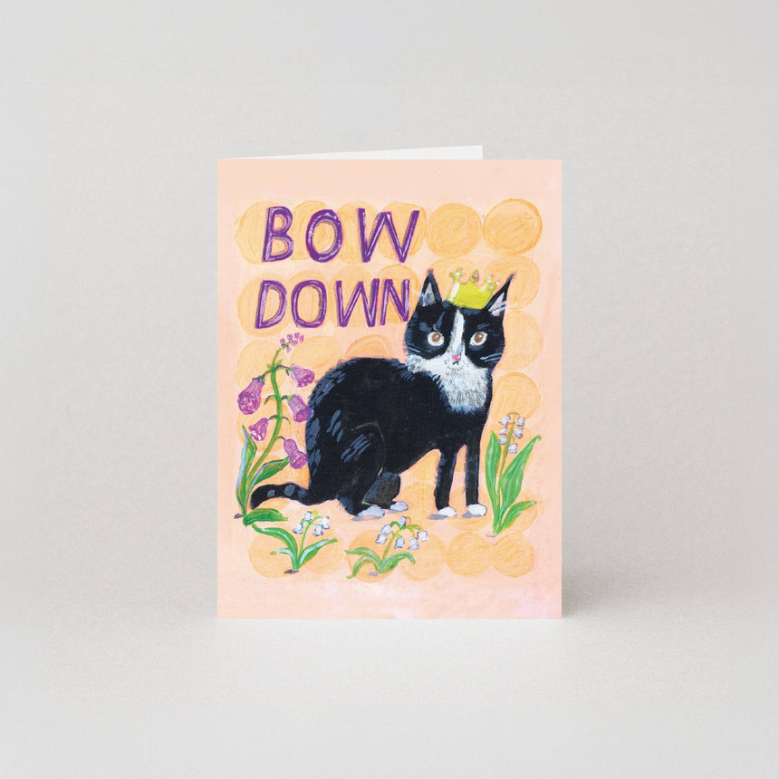 Studio Boketto - Bow Down cat card | Scout & Co