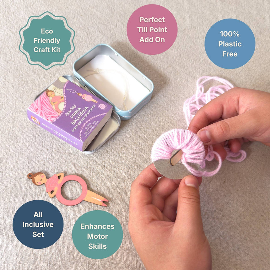 Cotton Twist - Make Your Own Pom Pom Ballerina decoration kit | Scout & Co
