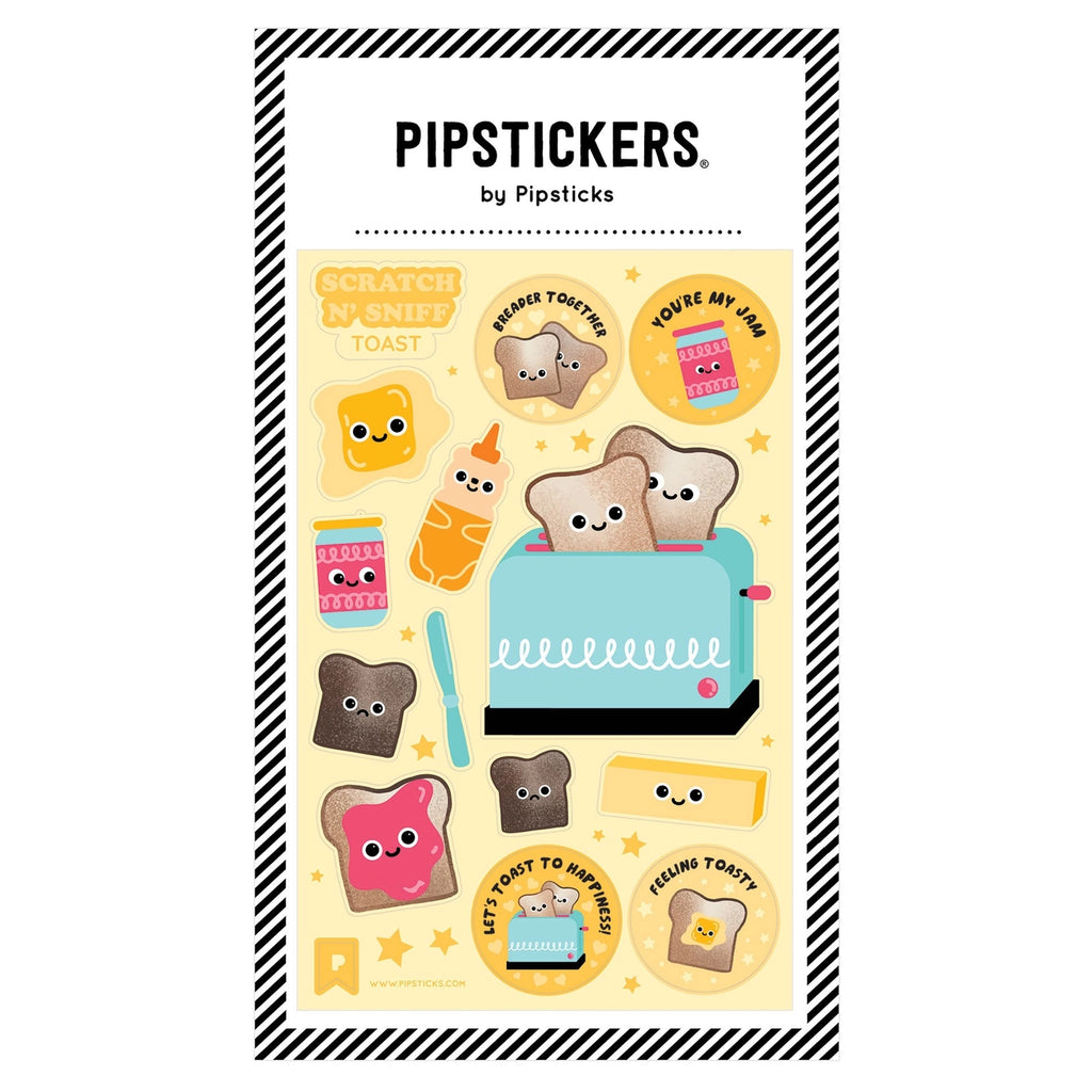 Pipsticks - Toast To Happiness scratch 'n sniff sticker sheet | Scout & Co