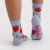 Baggu - Adult crew socks - Strawberry Blossom | Scout & Co
