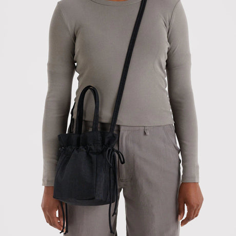 Baggu - Nylon Drawstring bag - Black | Scout & Co