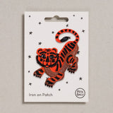 Petra Boase - Crouching Tiger Iron-On Embroidered Patch | Scout & Co