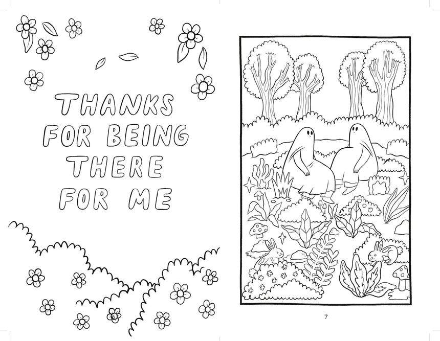 The Sad Ghost Club colouring book - Lize Meddings