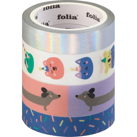 Folia - Washi tapes set of 4 - Party Animals | Scout & Co
