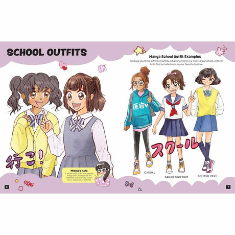 How To Draw Kawaii Manga Fashion - Misako Rocks | Scout & Co