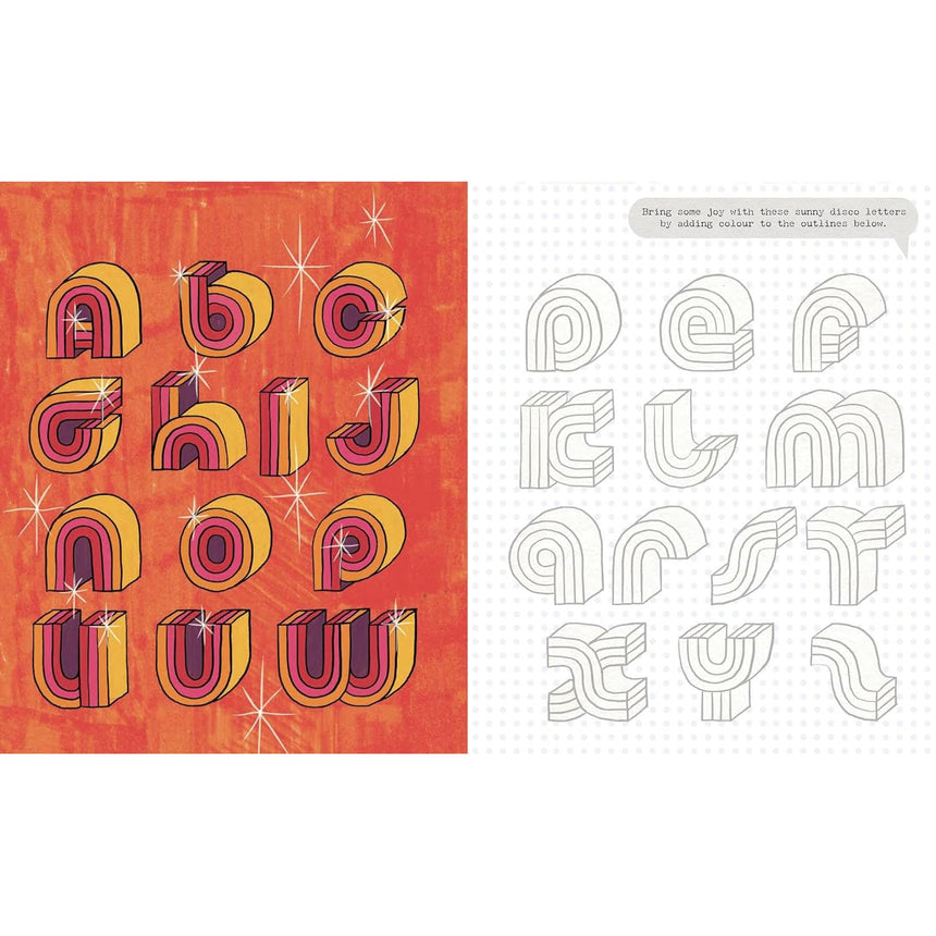 The Groovy Hand Lettering Workbook - Linda Scott | Scout & Co
