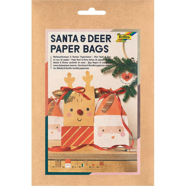Folia - Santa & Reindeer paper bags | Scout & Co