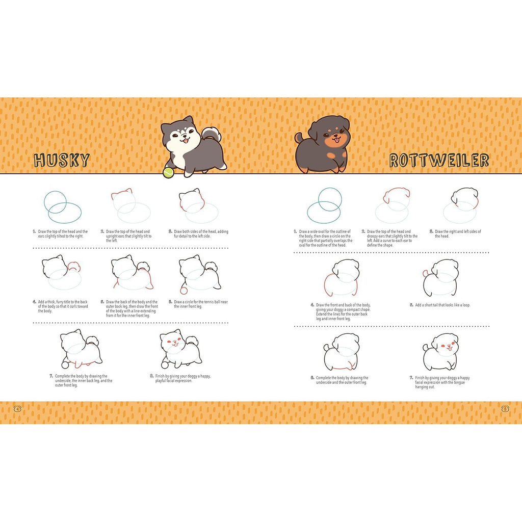 Kawaii Doggies: learn how to draw 75 adorable pups - Olive Yong | Scout & Co