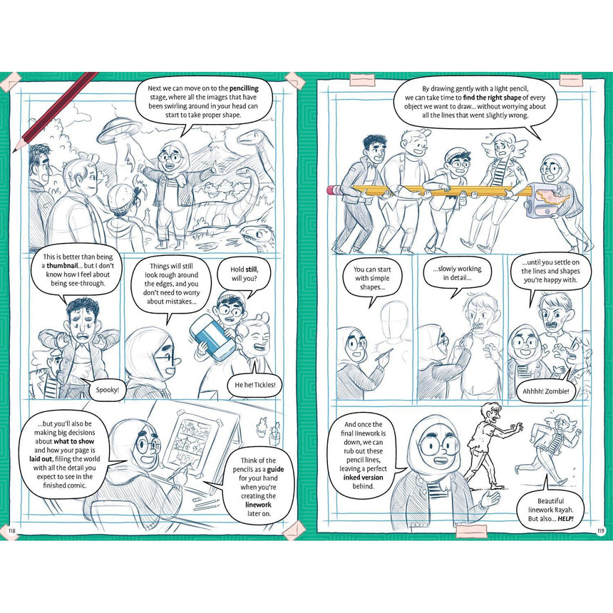 Graphic Novel Builder: The illustrated guide to making your own comics - Edward Ross | Scout & Co