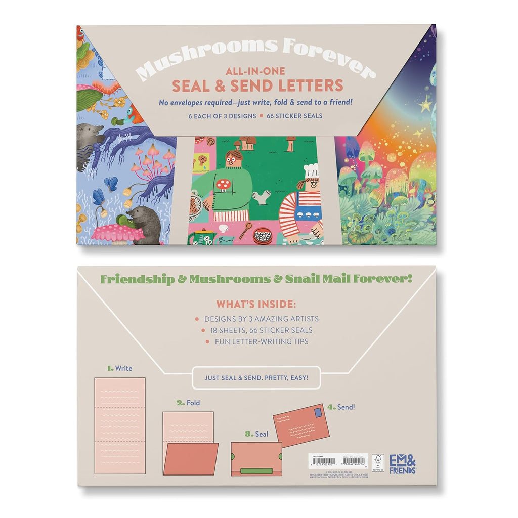 Em & Friends - Mushrooms Forever seal & send letters | Scout & Co