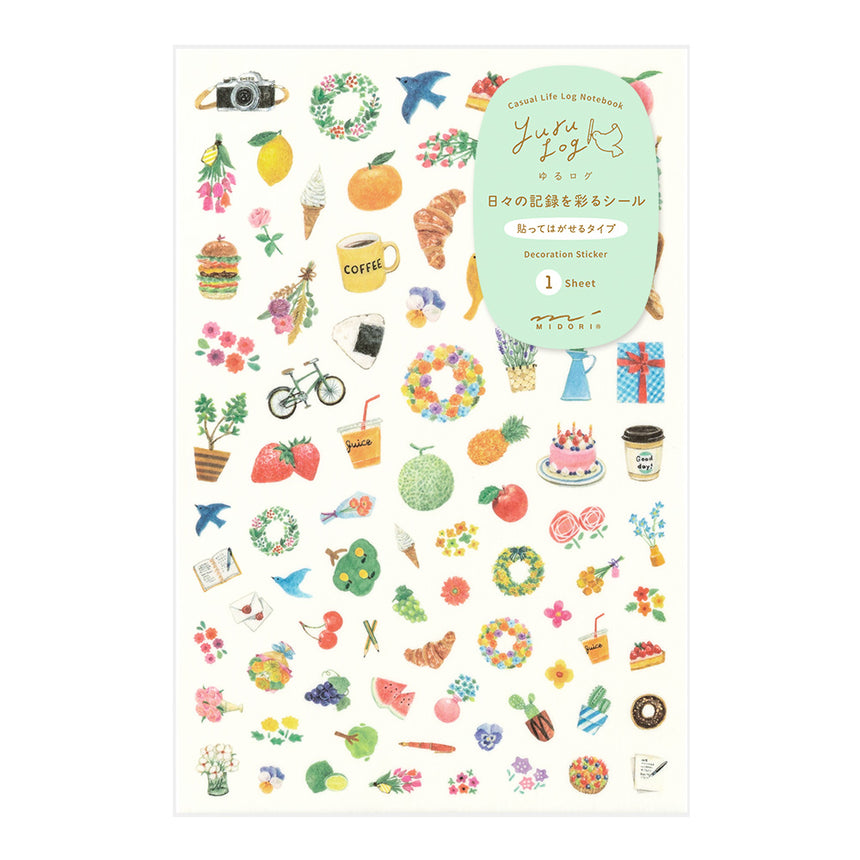 Midori - Yuru Log stickers - Motif