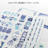 Midori - Yuru Log stickers - Blue Nordic (2 sheets)