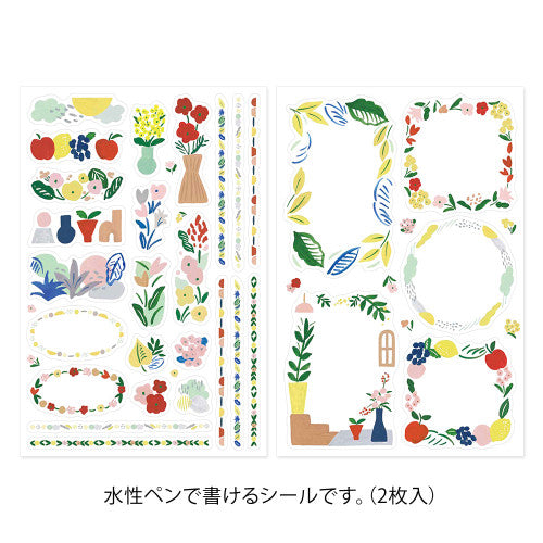 Midori - Yuru Log stickers - Motif Textile (2 sheets) | Scout & Co