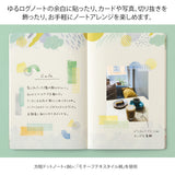 Midori - Yuru Log stickers - Collage Watercolour Motif (2 sheets)