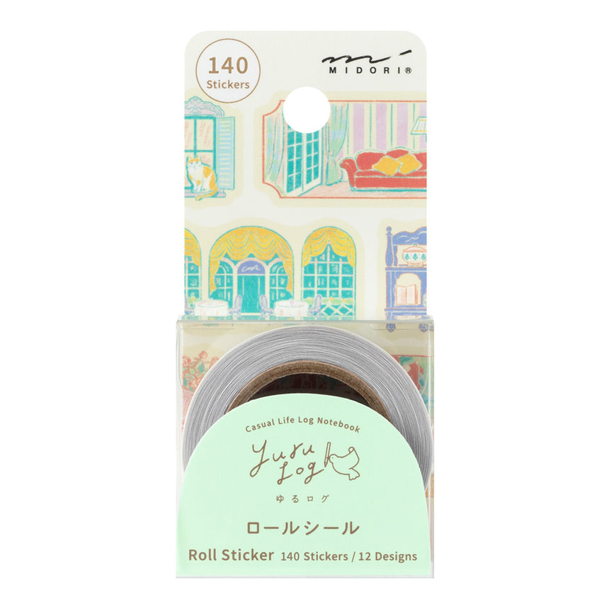 Midori - Yuru Log roll stickers - Window Views