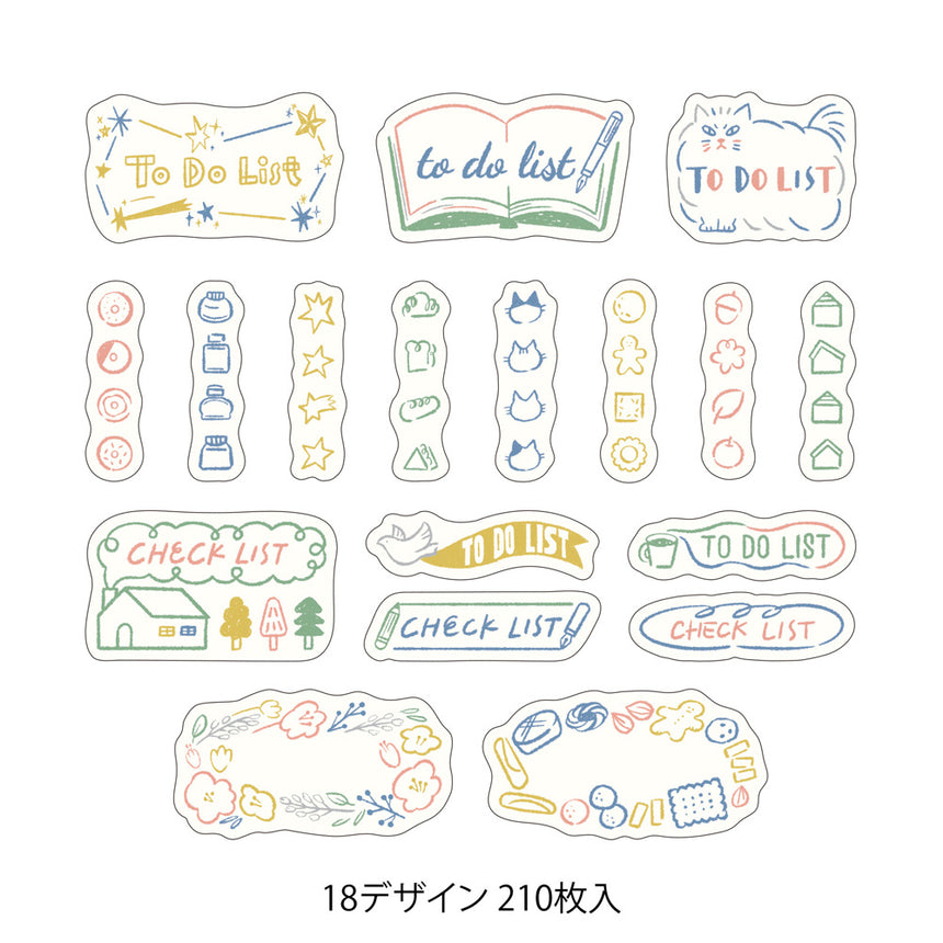 Midori - Yuru Log roll stickers - List