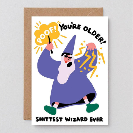 Wrap - Poof You're Older birthday card | Scout & Co