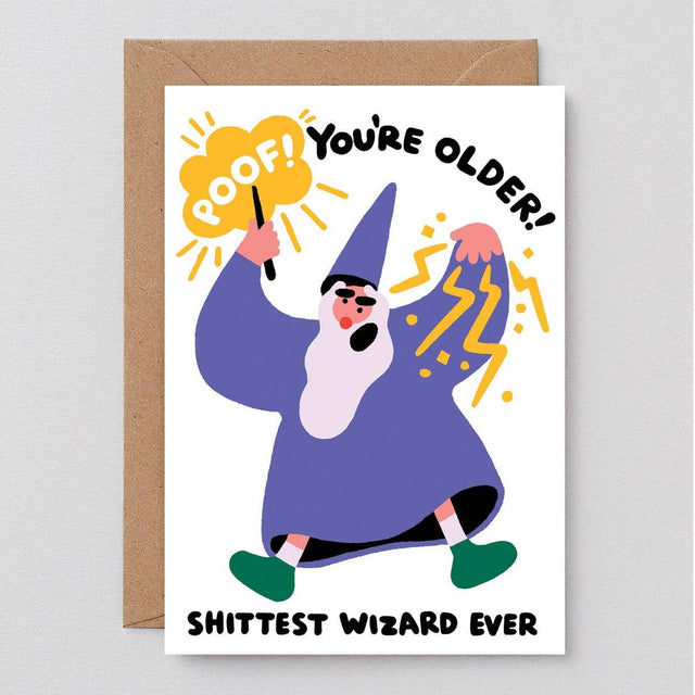 Wrap - Poof You're Older birthday card | Scout & Co