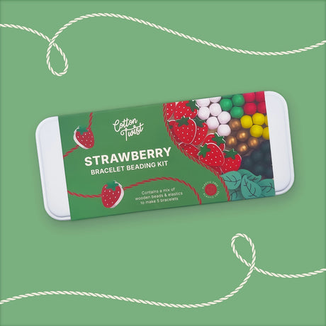 Cotton Twist - Strawberry Bracelet Bead Kit in a Tin