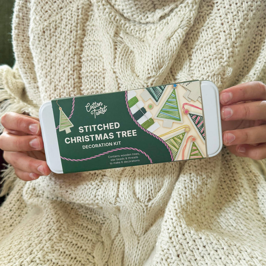 Cotton Twist - Stitched Christmas Tree decorations kit | Scout & Co
