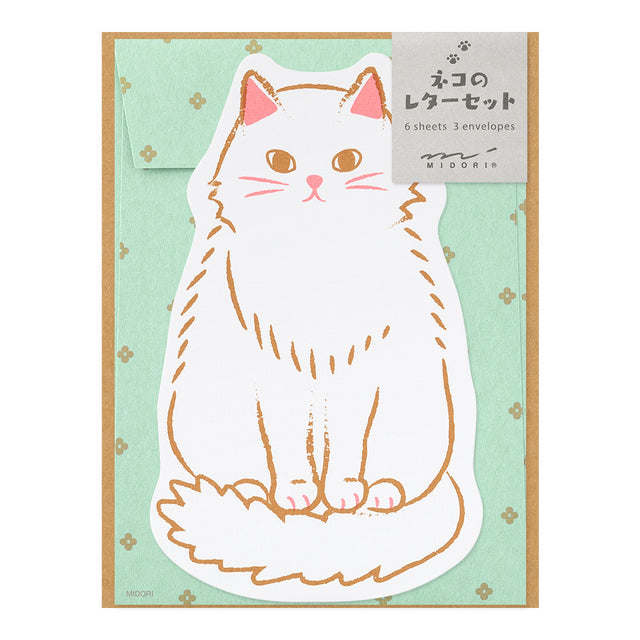 Midori - Letter set - Die-cut Cat | Scout & Co