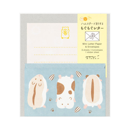 Midori - Mini letter set with stickers - Hungry Hamster | Scout & Co