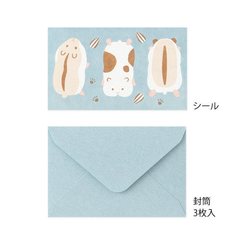 Midori - Mini letter set with stickers - Hungry Hamster | Scout & Co