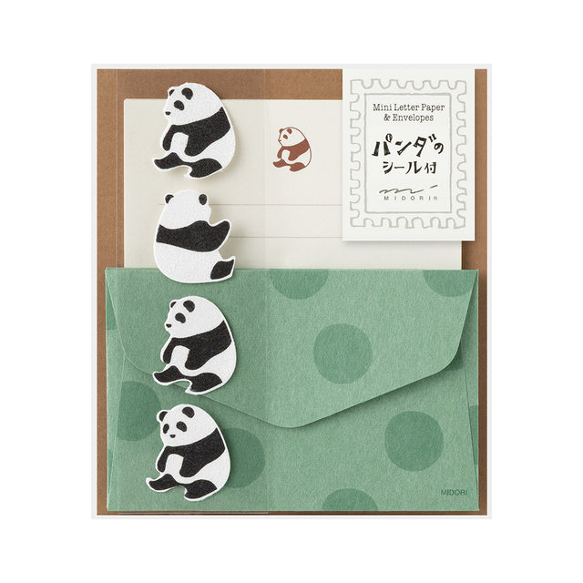 Midori - Mini letter set with stickers - Panda | Scout & Co