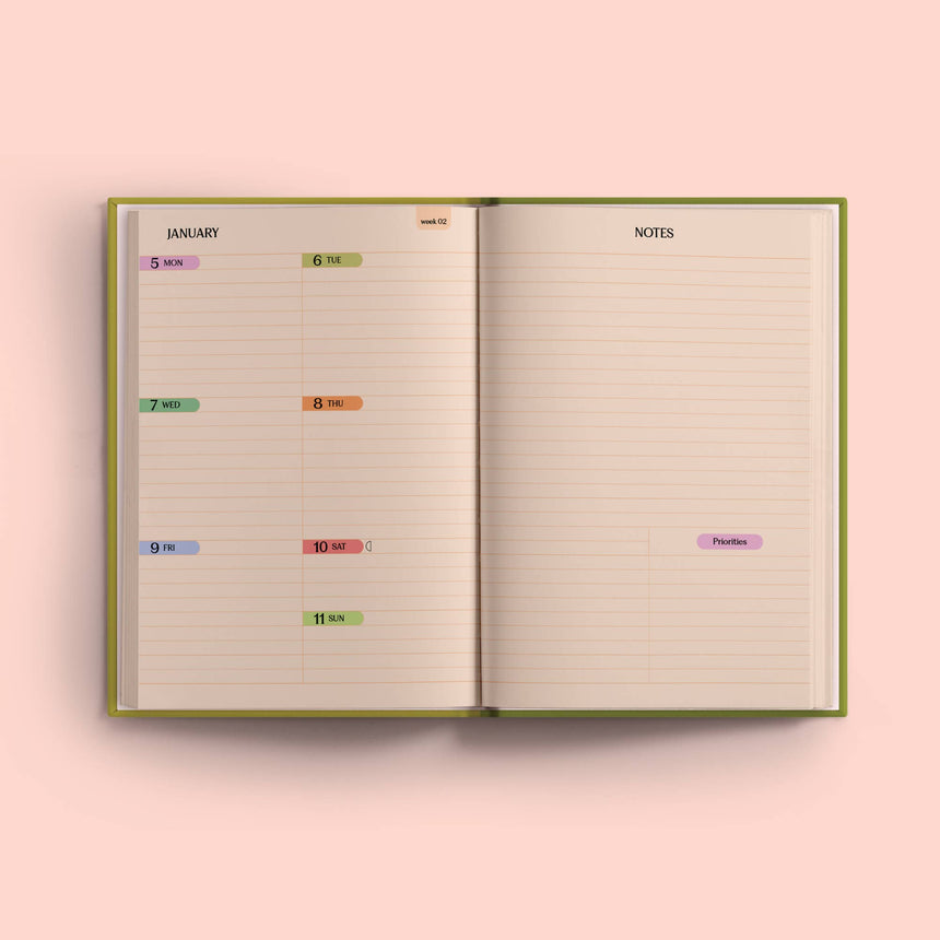 Good Tuesday - 2026 Diary Weekly Planner - Sunbeam | Scout & Co