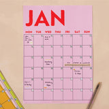 Good Tuesday - Monthly Undated A3 Wall Planner - Colourburst | Scout & Co