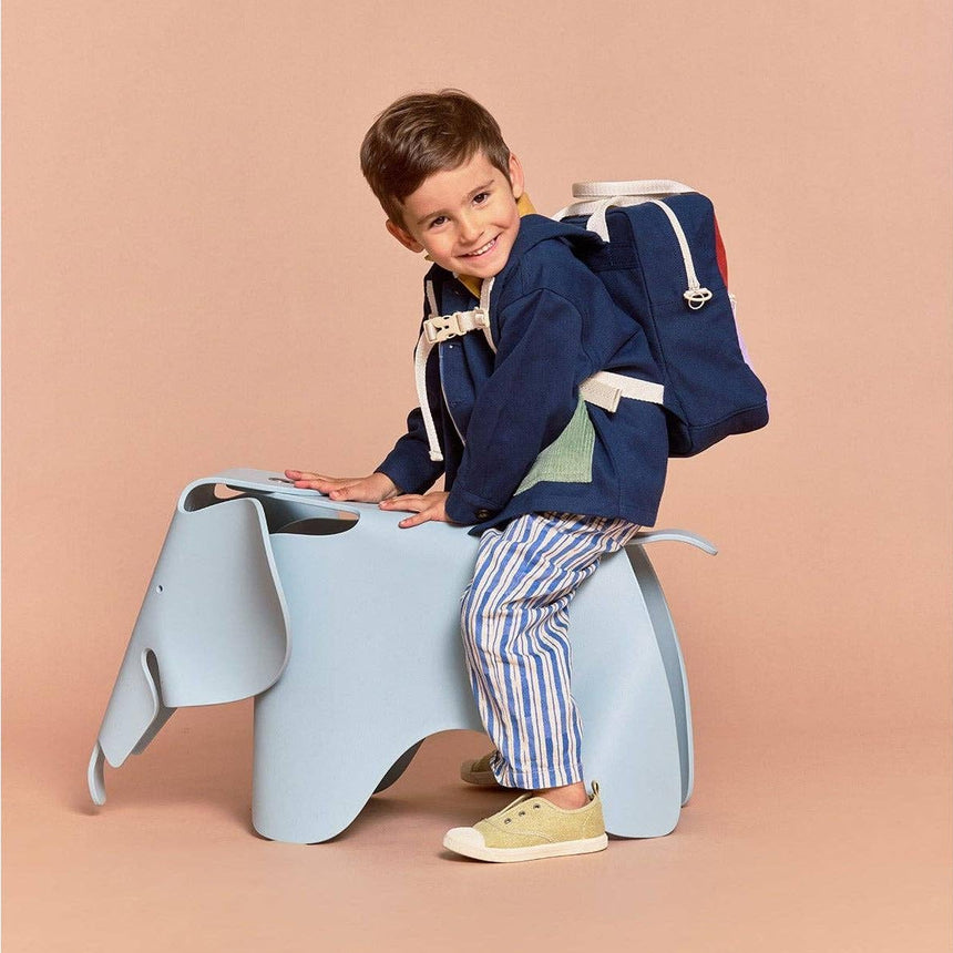 Hindbag - Arthur Tricolour Kids Backpack - Terracotta | Scout & Co