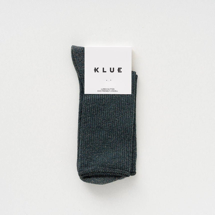 Klue - Glitter Lurex socks - Green | Scout & Co