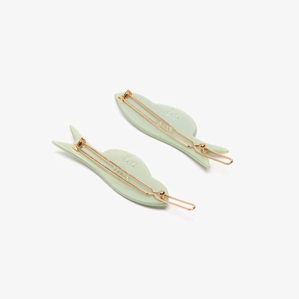 Winona Irene - Jade green fish hair clips set | Scout & Co