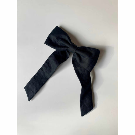 Thread Maker x Scout & Co - Linen hair bow - adult - Black | Scout & Co