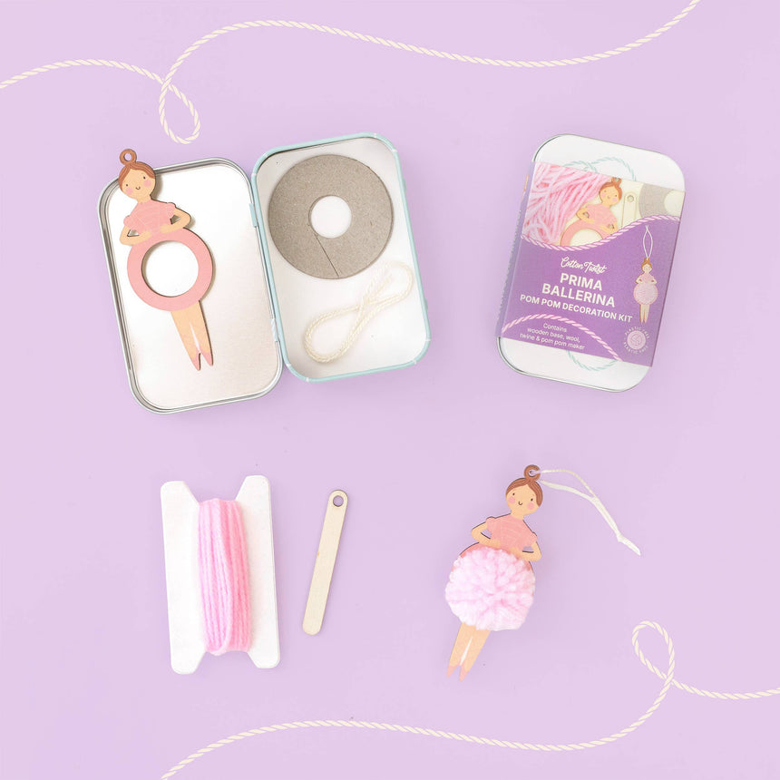 Cotton Twist - Make Your Own Pom Pom Ballerina decoration kit | Scout & Co