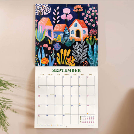 Good Tuesday - 2026 Wall Calendar - Folk Art Plantscapes | Scout & Co