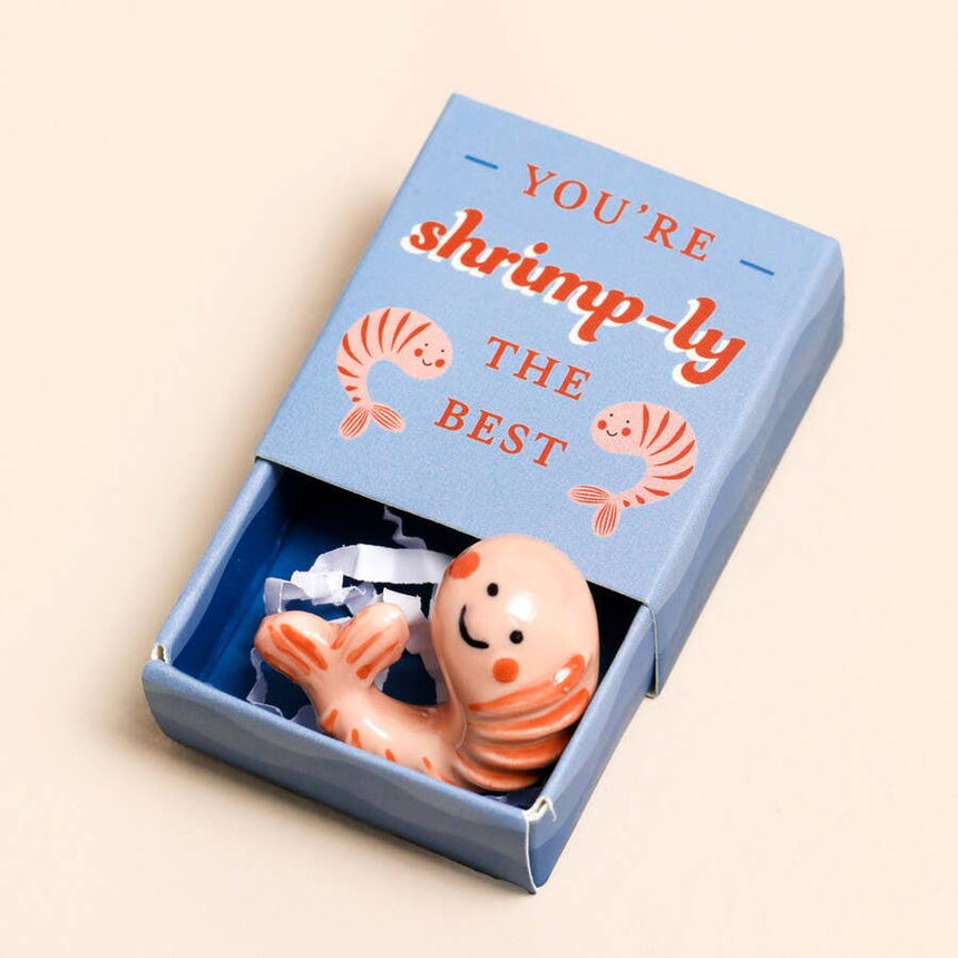 Lisa Angel - Tiny Matchbox Ceramic Token - Shrimp | Scout & Co