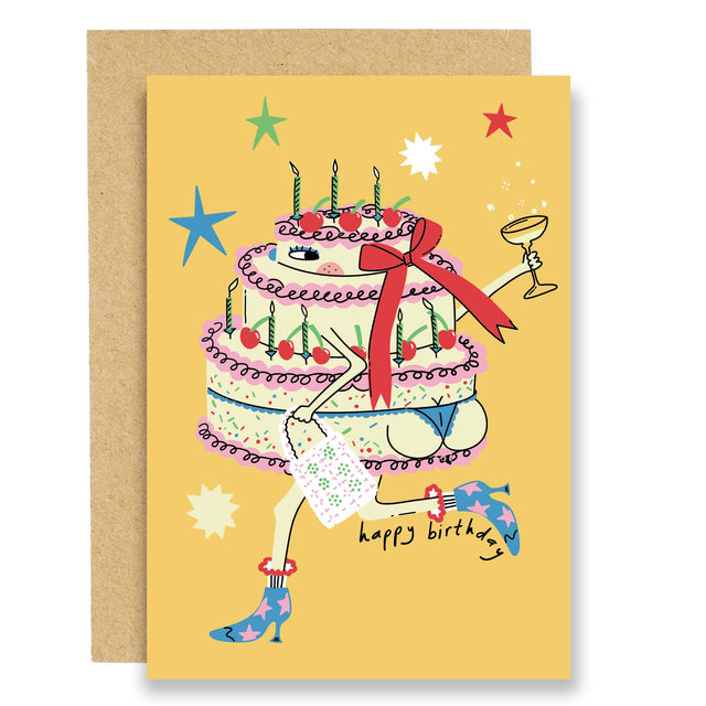 Eat The Moon - Cake In Boots birthday card | Scout & Co