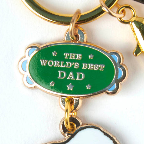 Magpie x Peanuts - World's Best Dad keyring | Scout & Co