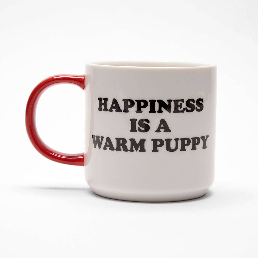 Magpie x Peanuts - Snoopy 'Happiness is a Warm Puppy' mug | Scout & Co