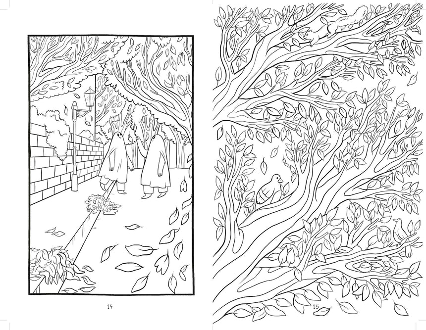 The Sad Ghost Club colouring book - Lize Meddings