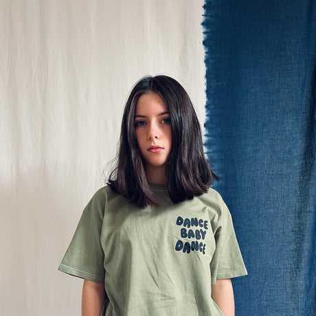 Young Double x Scout & Co exclusive - Dance Baby Dance T-shirt - Moss | Scout & Co