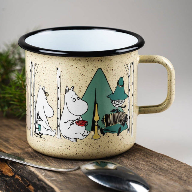 Muurla - Moomin enamel XL mug - Campers | Scout & Co