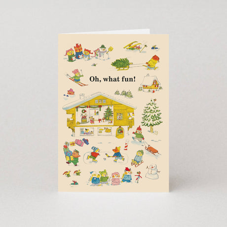 Studio Boketto x Richard Scarry - O What Fun - Christmas card | Scout & Co