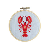 Cotton Clara - Lobster Cross Stitch Kit | Scout & Co