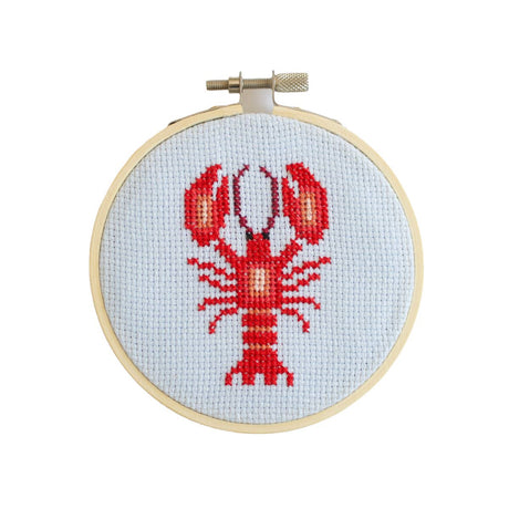 Cotton Clara - Lobster Cross Stitch Kit | Scout & Co
