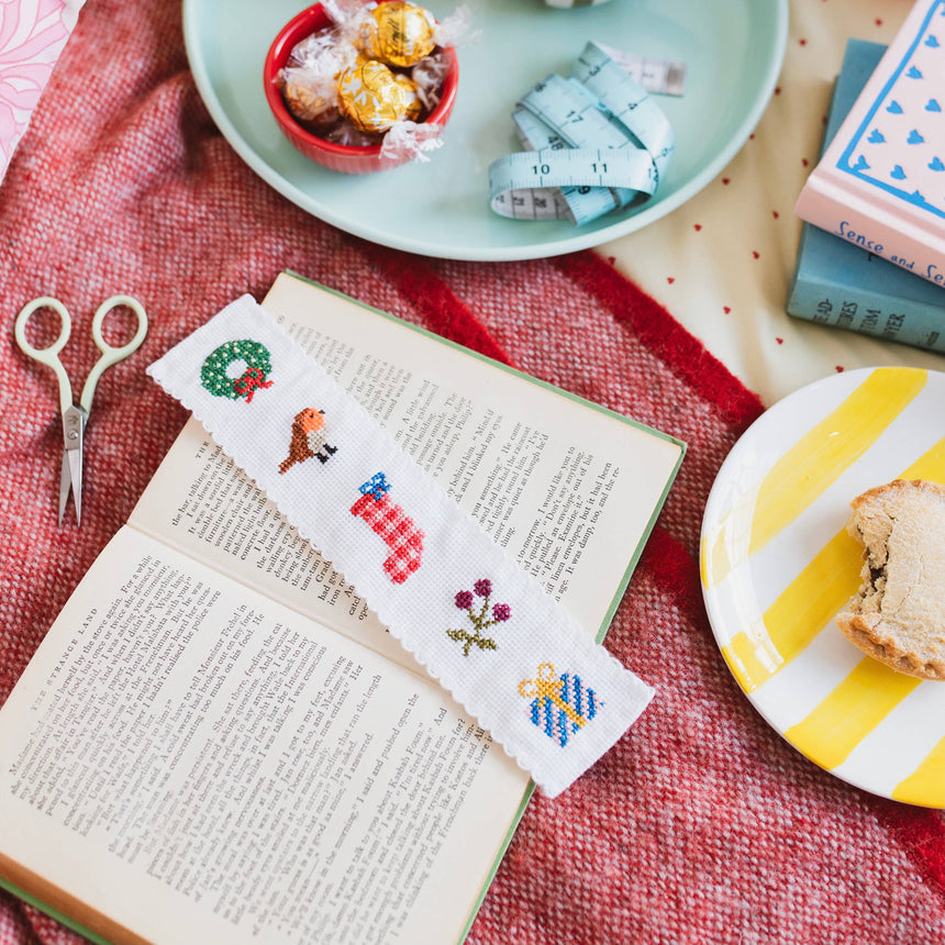 Cotton Clara - Christmas Cross Stitch Bookmark Kit | Scout & Co