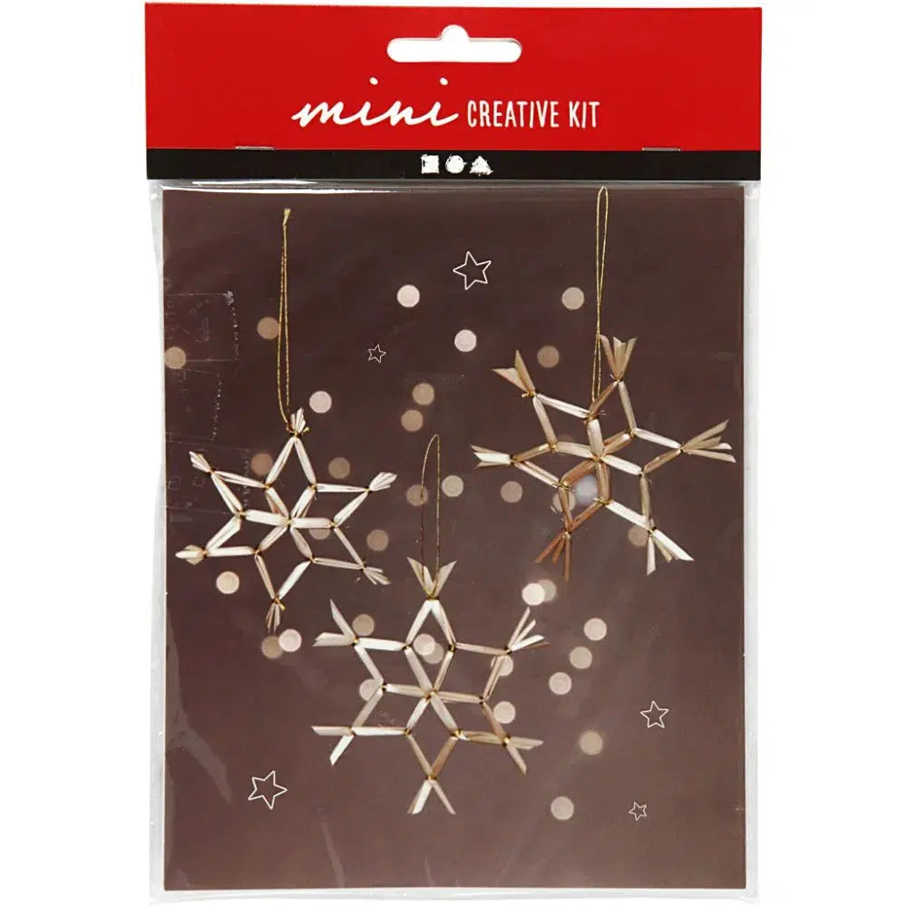 Creativ Company - Mini Craft Kit - Straw Snowflake Christmas decoration | Scout & Co