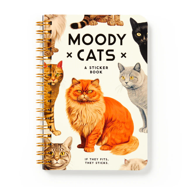 Moody Cats: a sticker book | Scout & Co